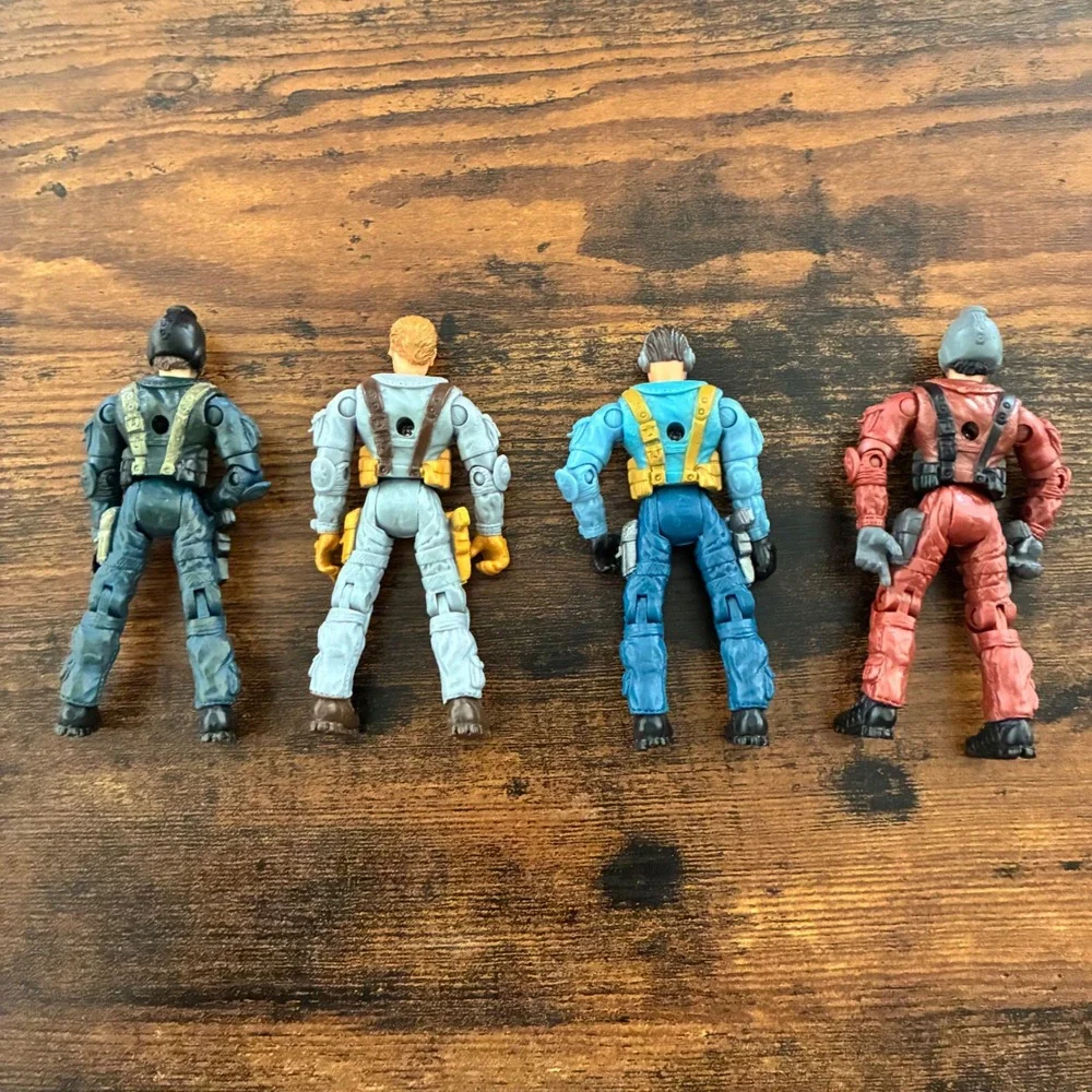 Vintage Y2K Lanard The Corps Commando Force Figure Lot 4 Firestorm Eagle